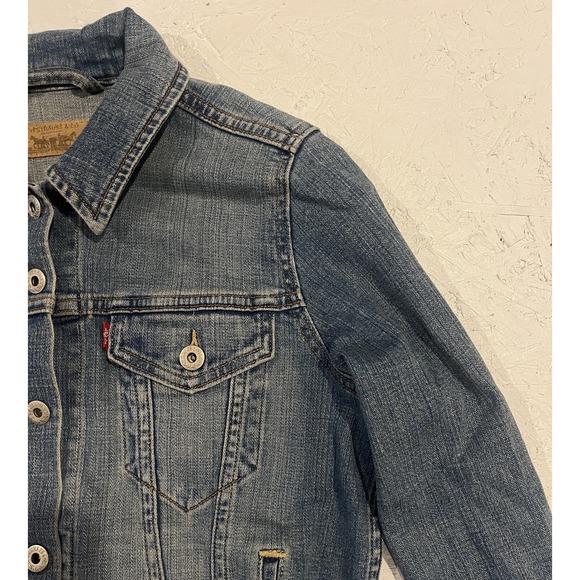 Levi's Levi Strauss 70590 Womens Blue Denim Jeans Jacket Size Medium Button - Picture 5 of 11
